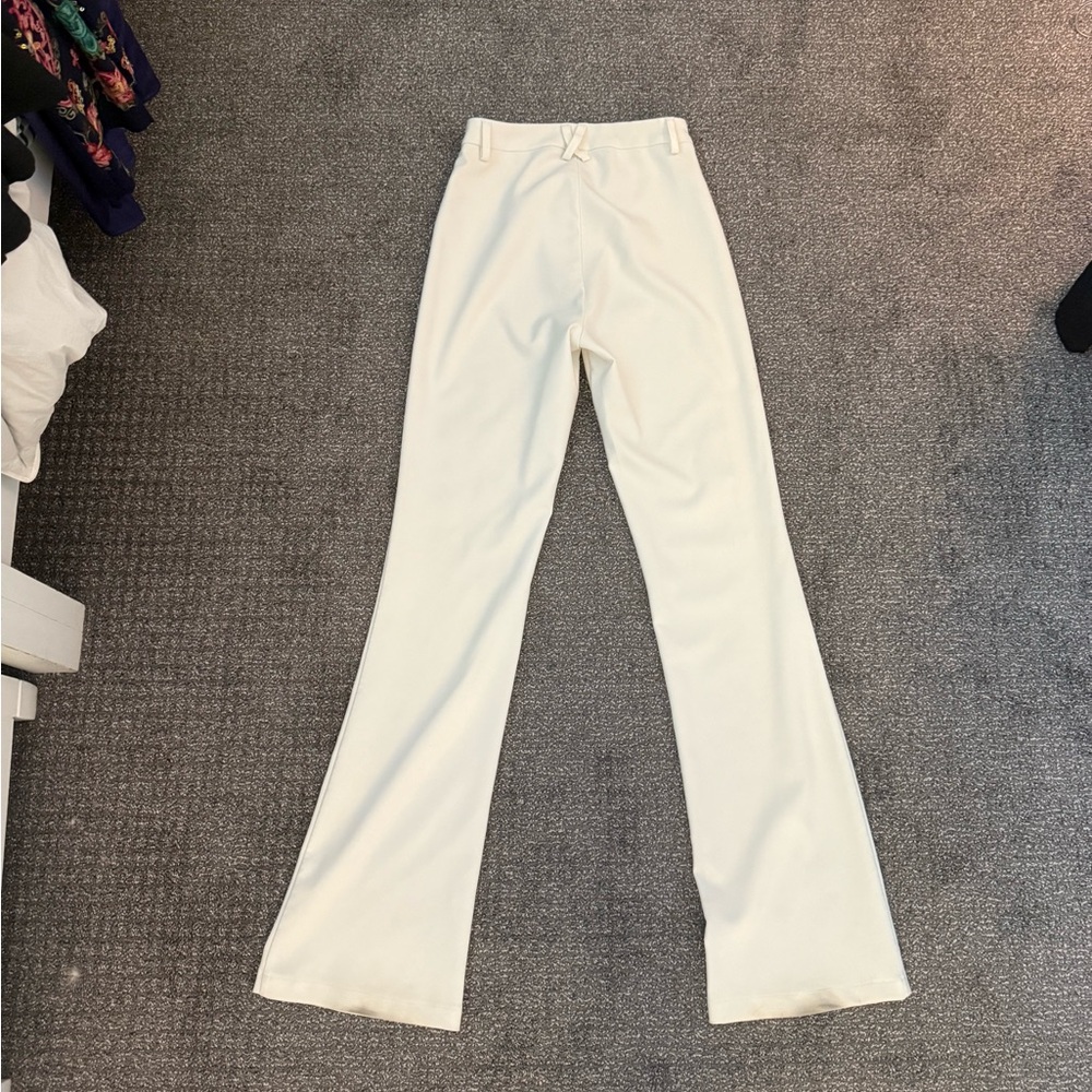 Tiger Mist Cream Boot Cut Flare Pants